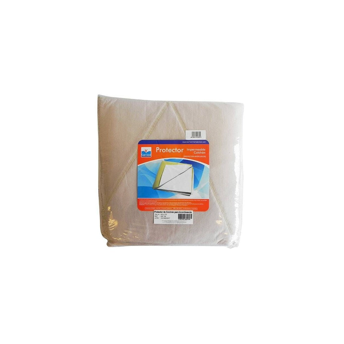 Protector de colchón impermeable para adulto KM139B, tamaño 80x145 cm, color blanco, material resistente y fácil de limpiar.