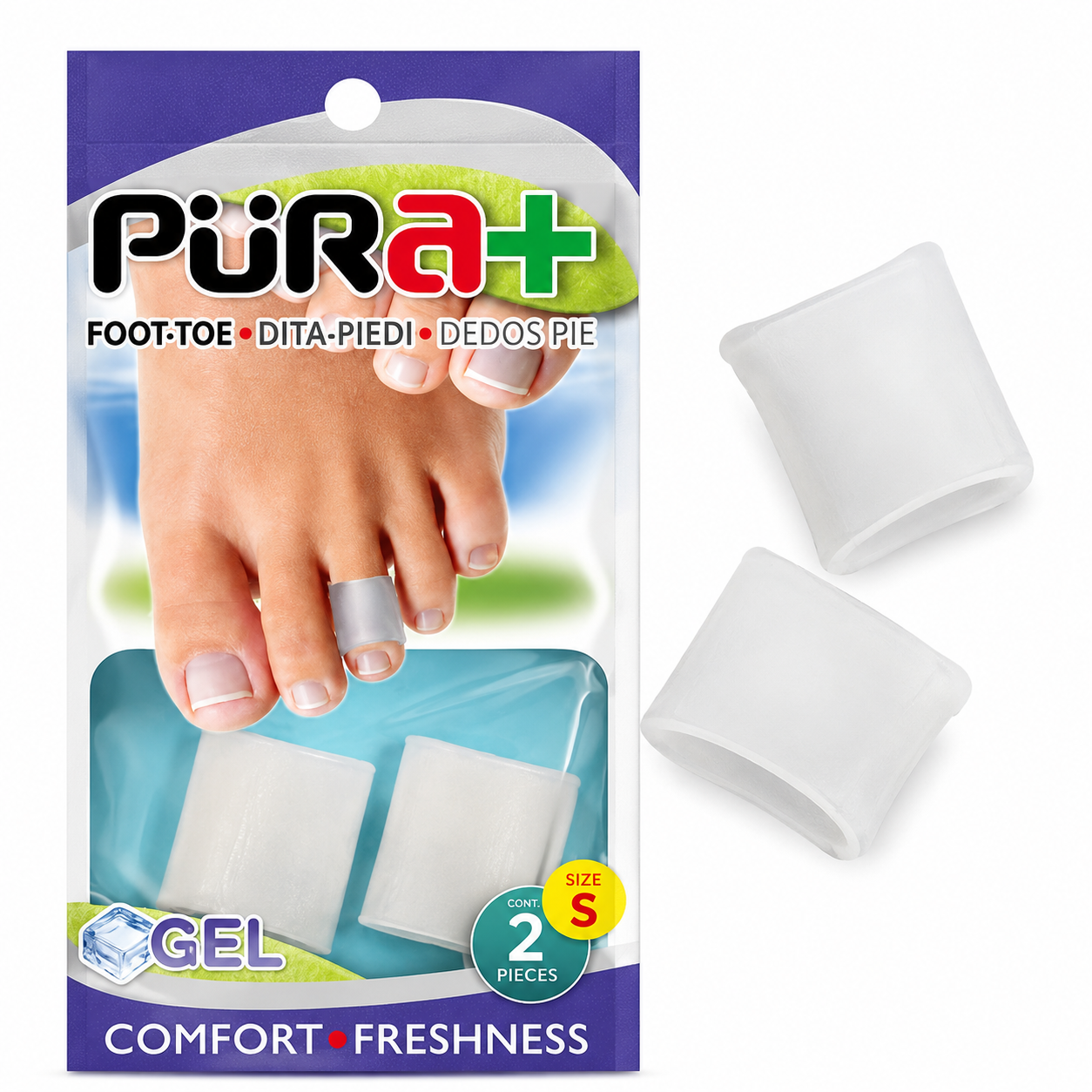 PROTECTOR DEDO ABIERTO GEL - 3 UNIDADES - PURA+
