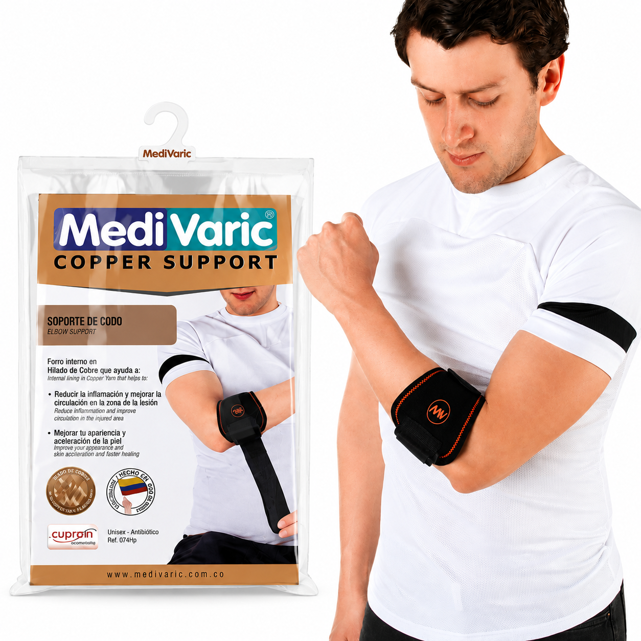 Soporte de Codo Talla Única Negro - Medivaric O74Hp0004