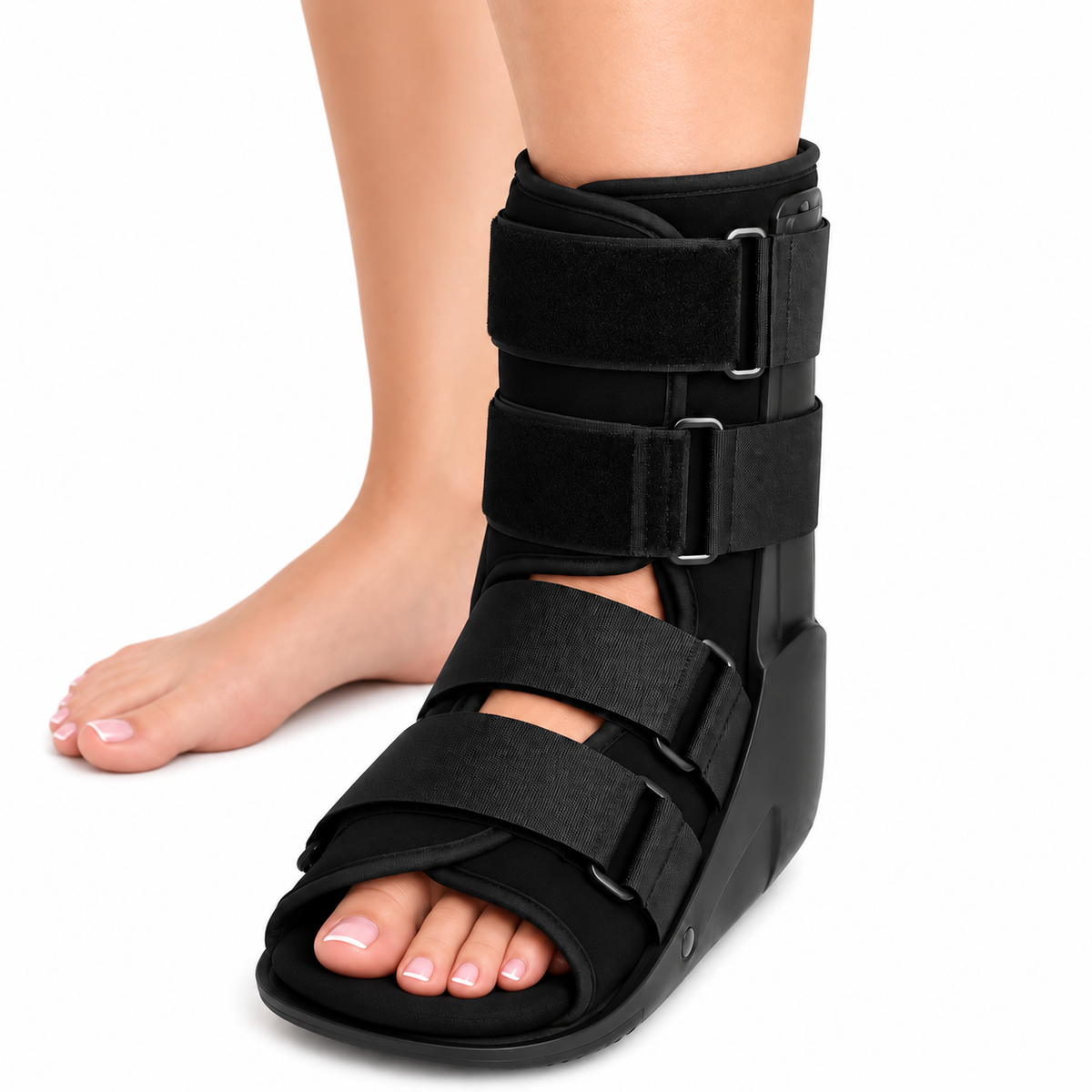 Soporte tipo Walker Neoflex Aid Ortotex de 17 pulgadas, referencia FT-019-S, diseñado para brindar estabilidad, inmovilización y soporte al tobillo y pie.