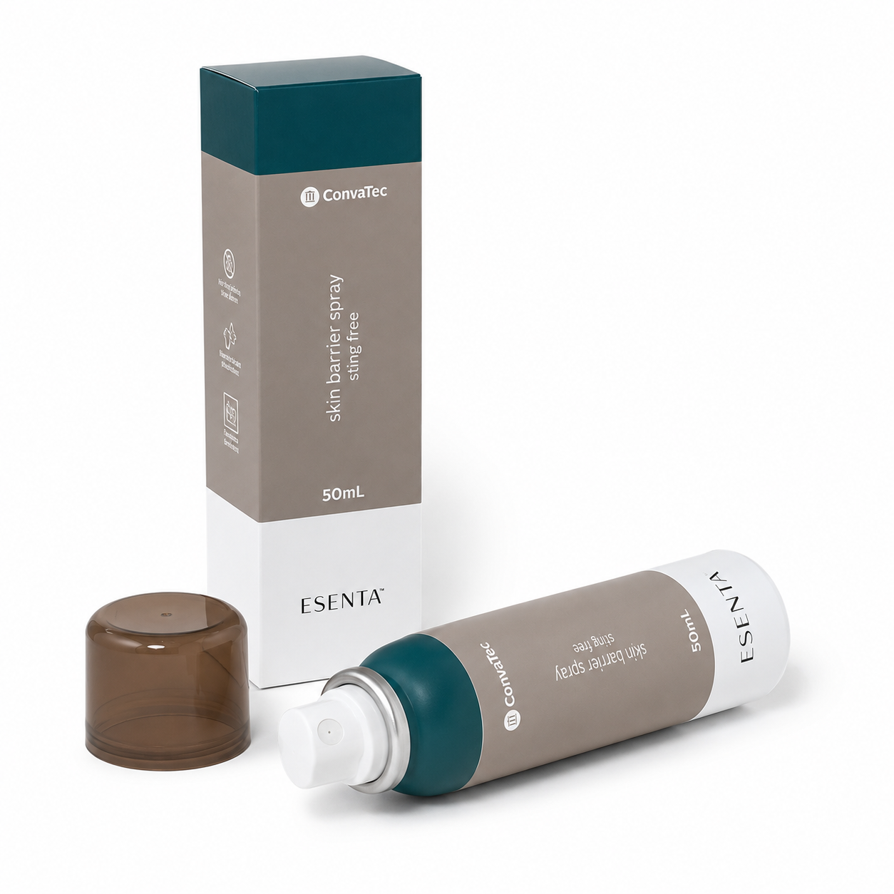 Spray barrera protectora Esenta Sting Free 50 mL Convatec para cuidado de la piel y protección contra adhesivos médicos