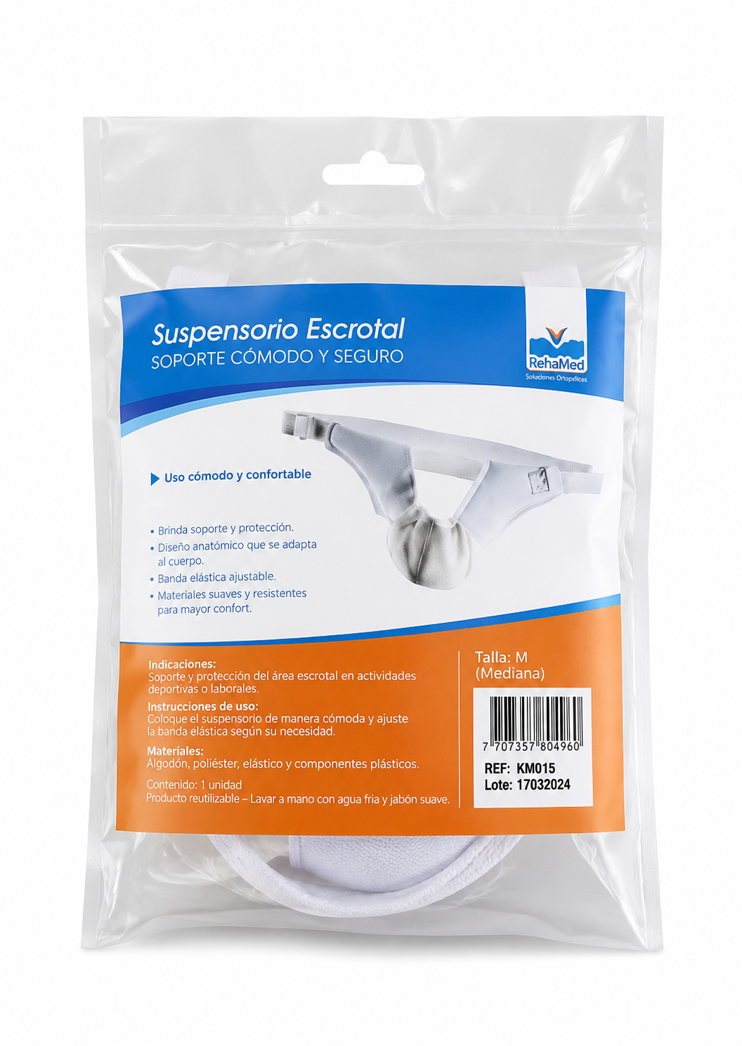 Suspensorio Escrotal KM015 - Soporte Confortable M