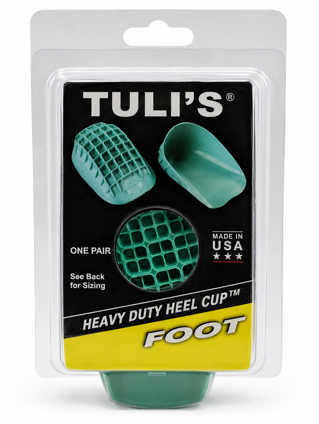 Talón Tulis Alto Impacto Verde Talla S Ref. 10211