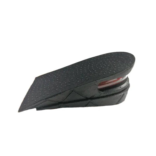 Talonera negra PURA+ para aumento de estatura, talla única, fabricada en material flexible y cómodo, ideal para uso diario.