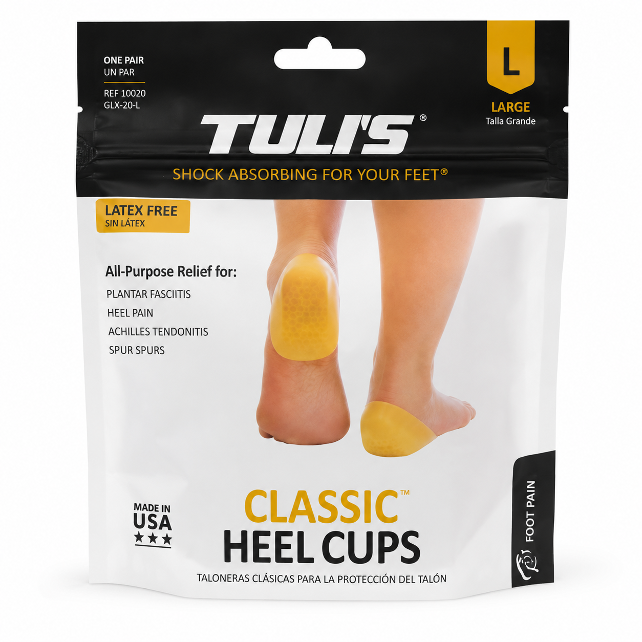 Talonera Tulis Clásica Amarilla Talla L Ref. 10020 - GLX