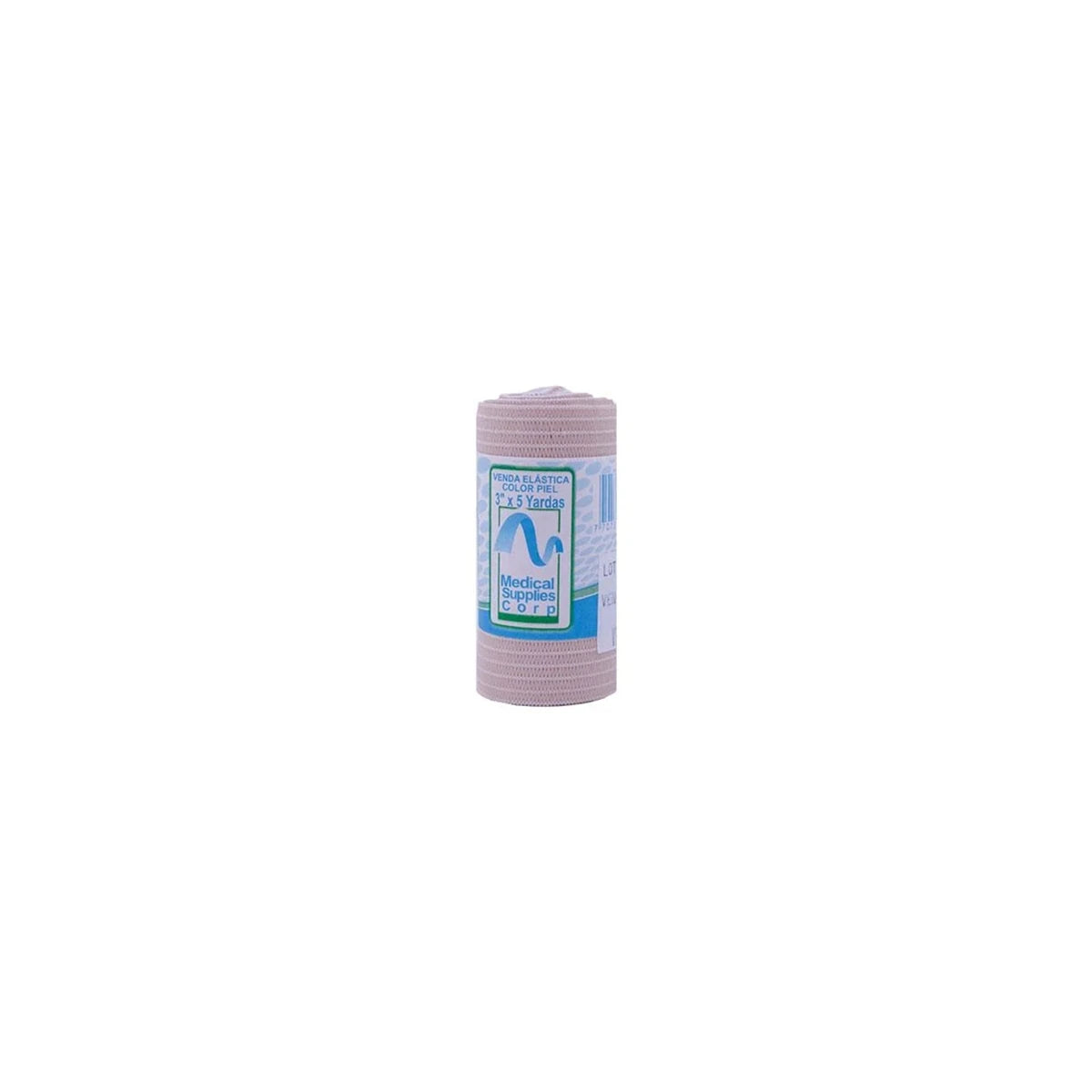 Tela gasa médica de 3 pulgadas por 5 yardas, color blanco, ideal para uso clínico y curaciones.