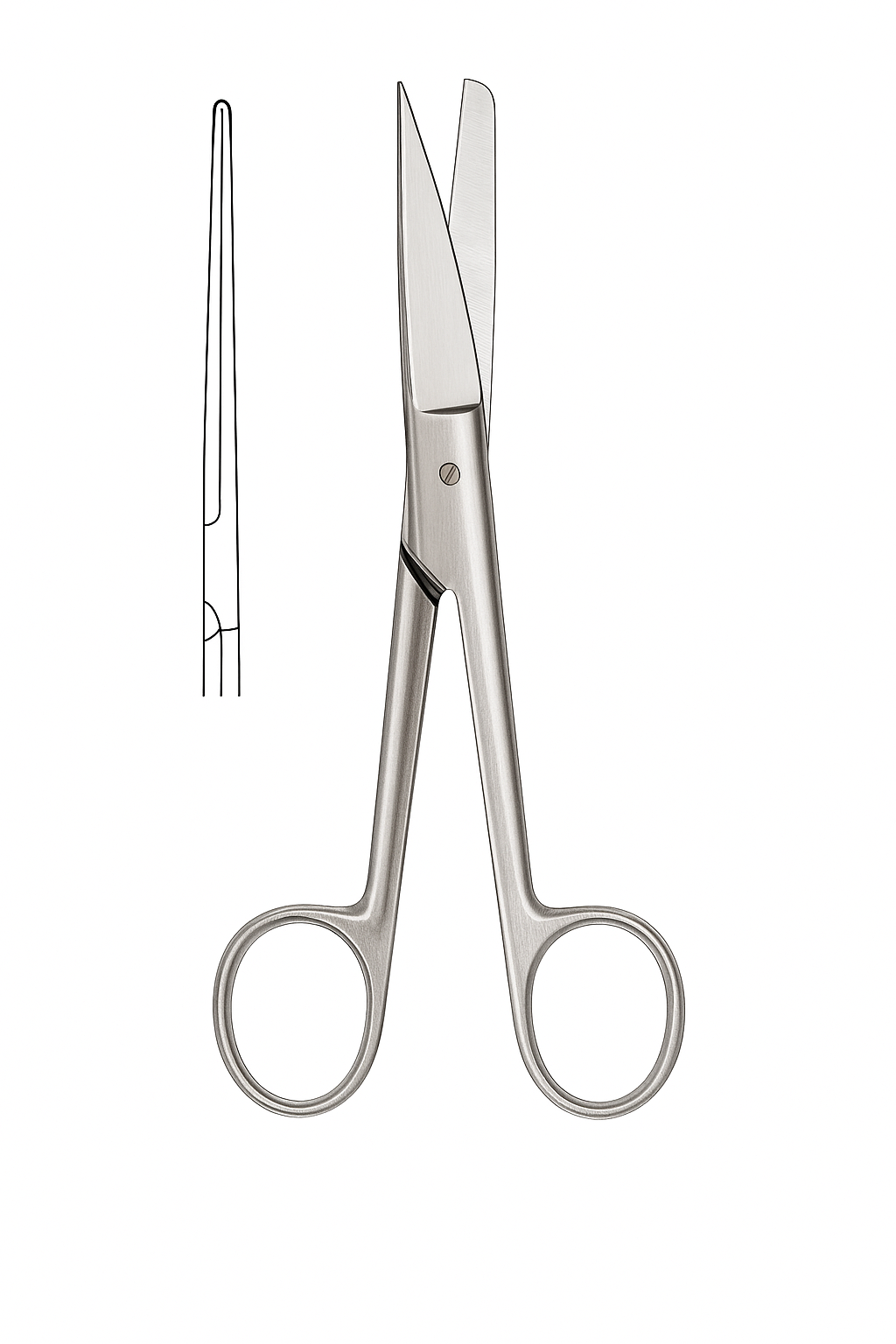 Tijera Quirúrgica Recta 14.5 cm Ref. 03303072