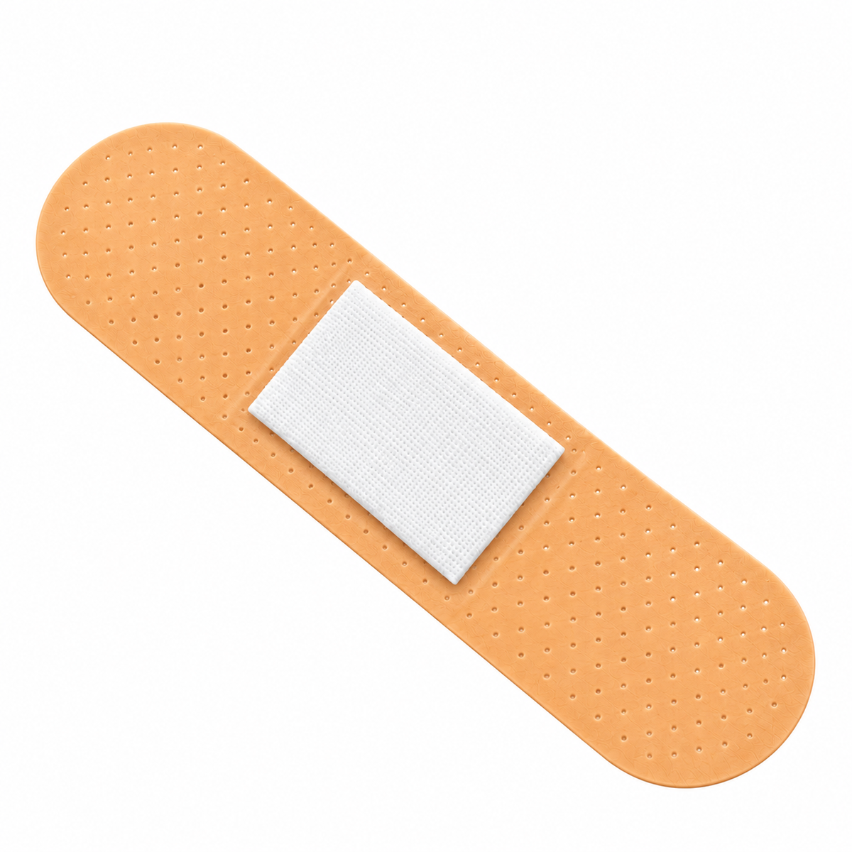 Curas adhesivas en tira color piel Medical Tape, presentación de 100 unidades para cubrir y proteger heridas menores.