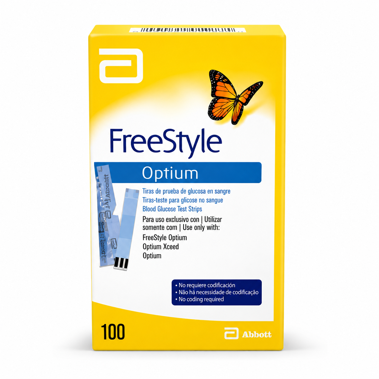 Tiras Freestyle Optium 100 Unidades - Abbott 99506