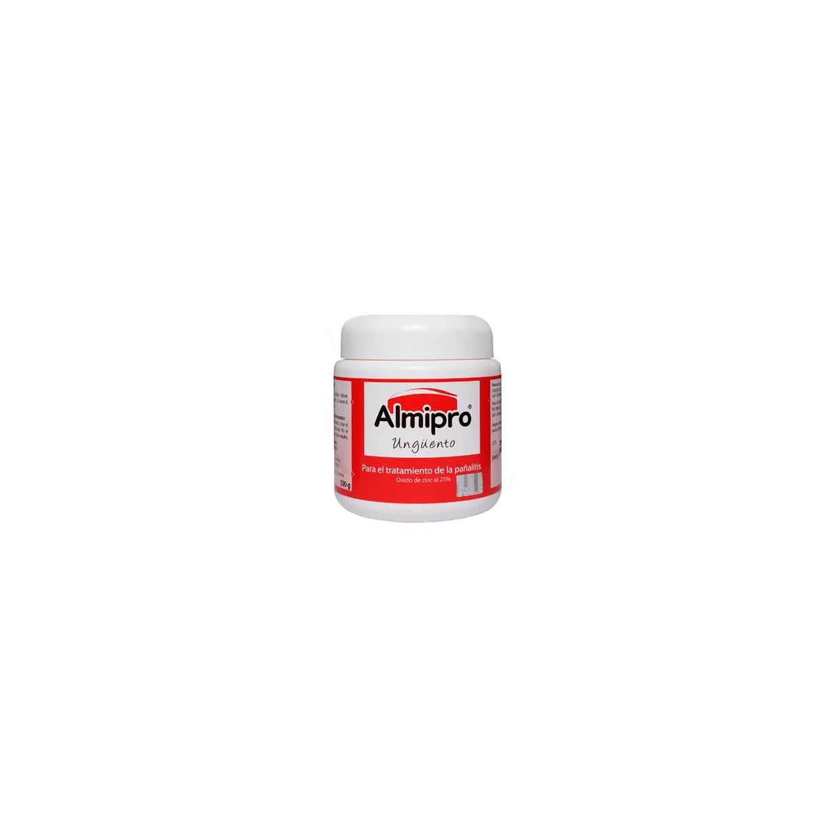Almipro Ungüento AVT 500g, ungüento para cuidado intensivo de la piel, en envase de 500 gramos, color blanco y textura cremosa.