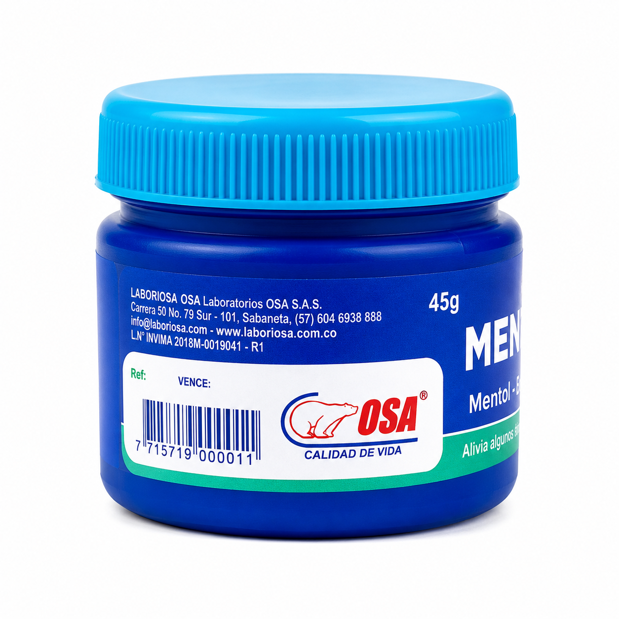 Ungüento Mentolado OSA 45g - Alivio Rápido y Refrescante