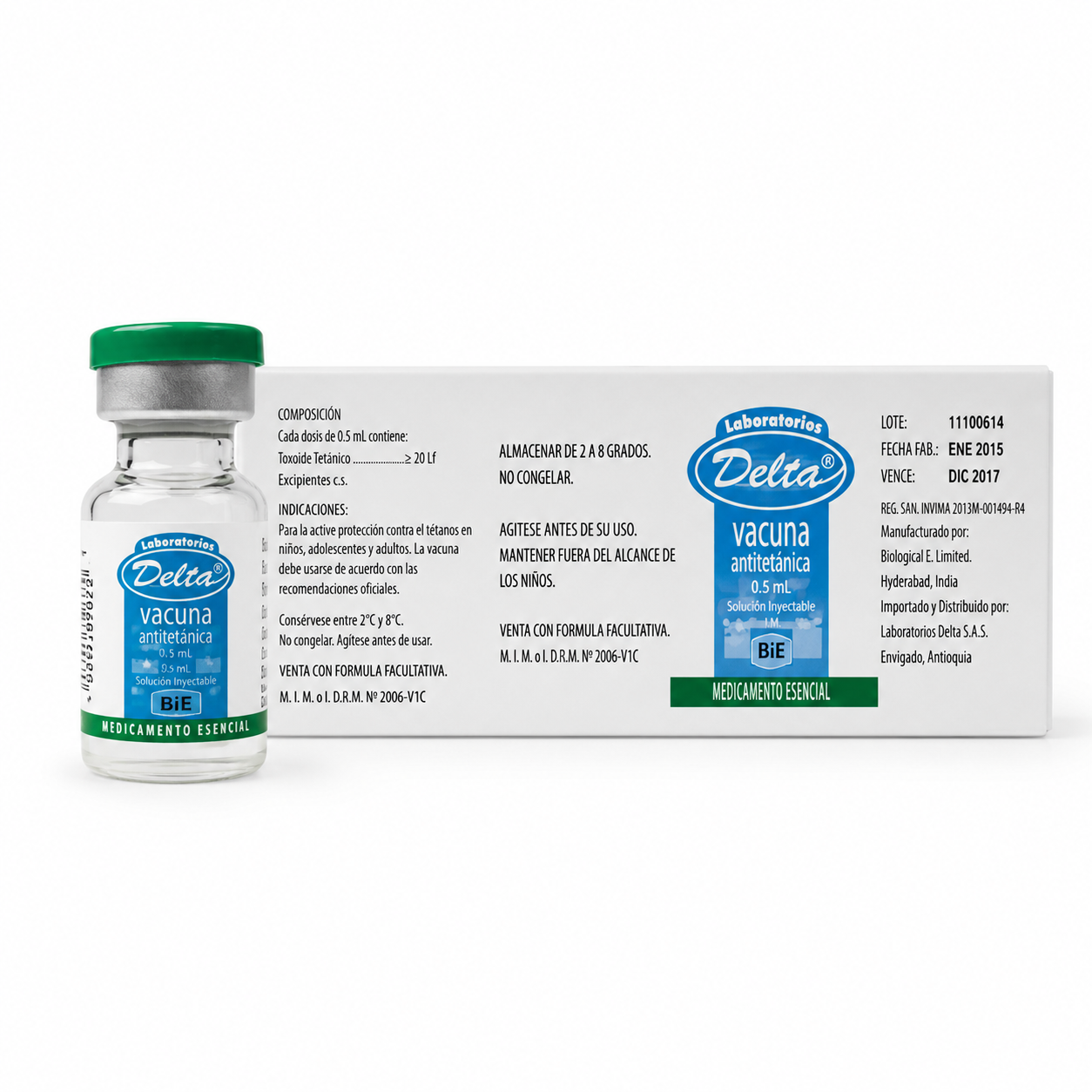 Vacuna Antitetánica 0.5 ml Biológica - Protección Efectiva