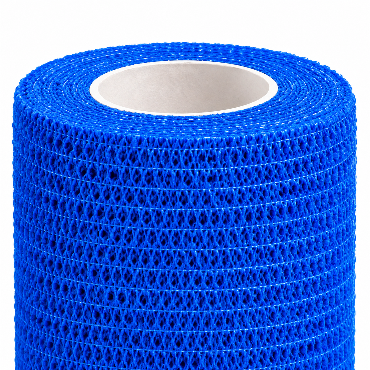 Venda cohesiva color azul de 6 pulgadas x 5 yardas Medical Supplies Corp. para fijación y soporte de vendajes.