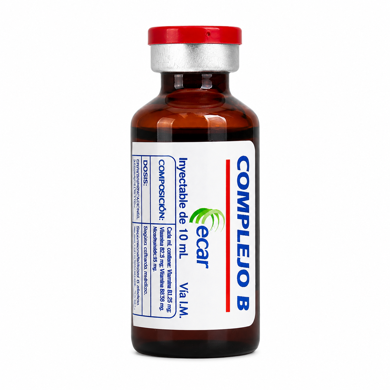 Complejo B Ecar solución inyectable 10 ml con vitamina B12