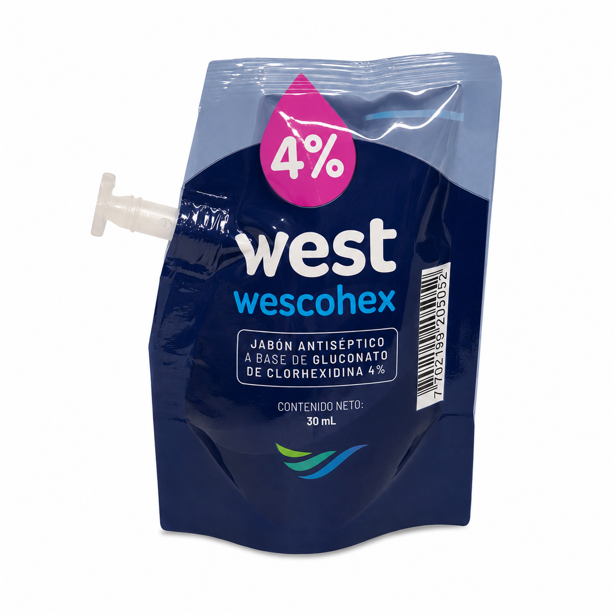 WESCOHEX Jabón Antiséptico 30 ml con Clorhexidina 4%