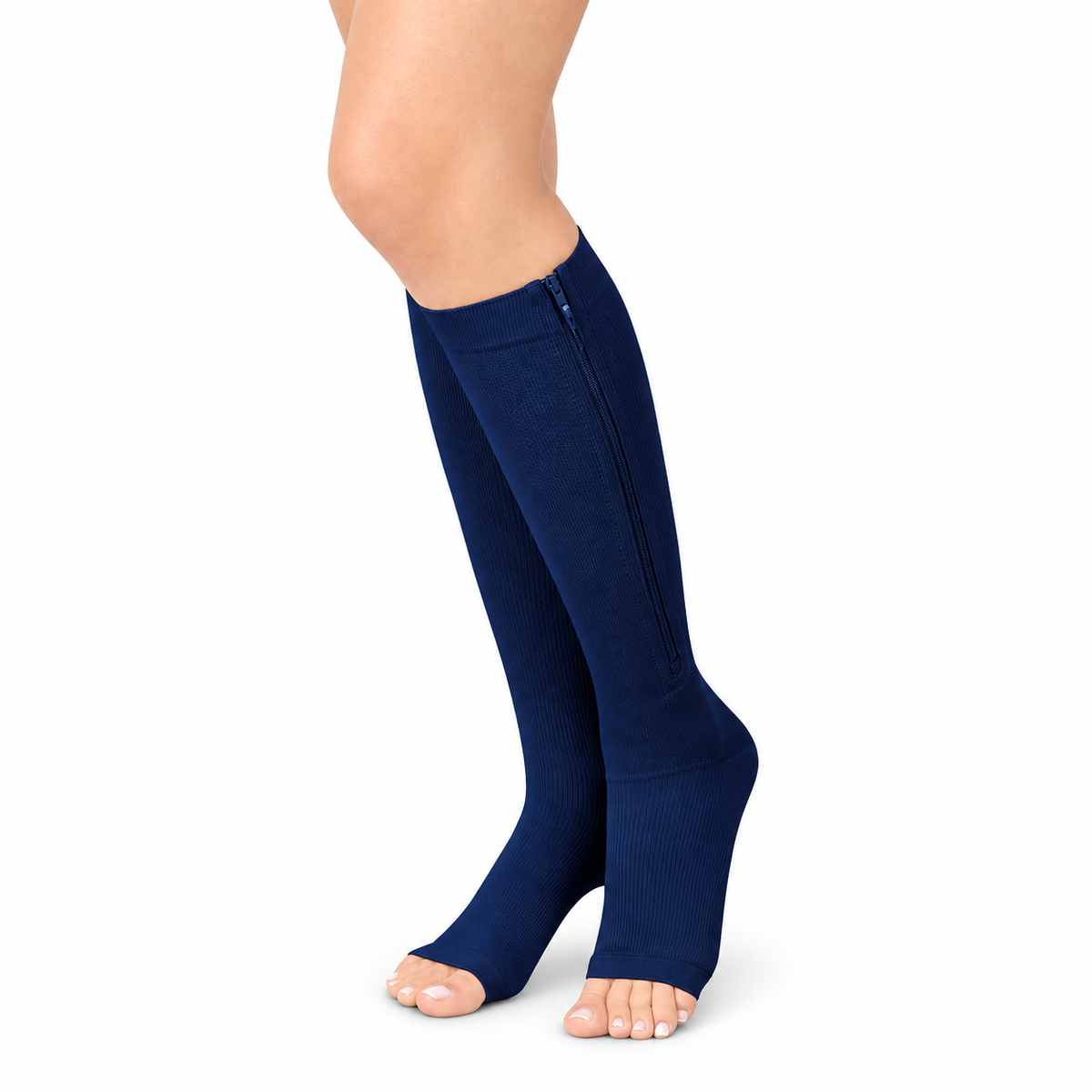 Zipper Compression Socks unisex talla XL color azul, referencia 4313P0405, medias de compresión con cierre para mayor comodidad.