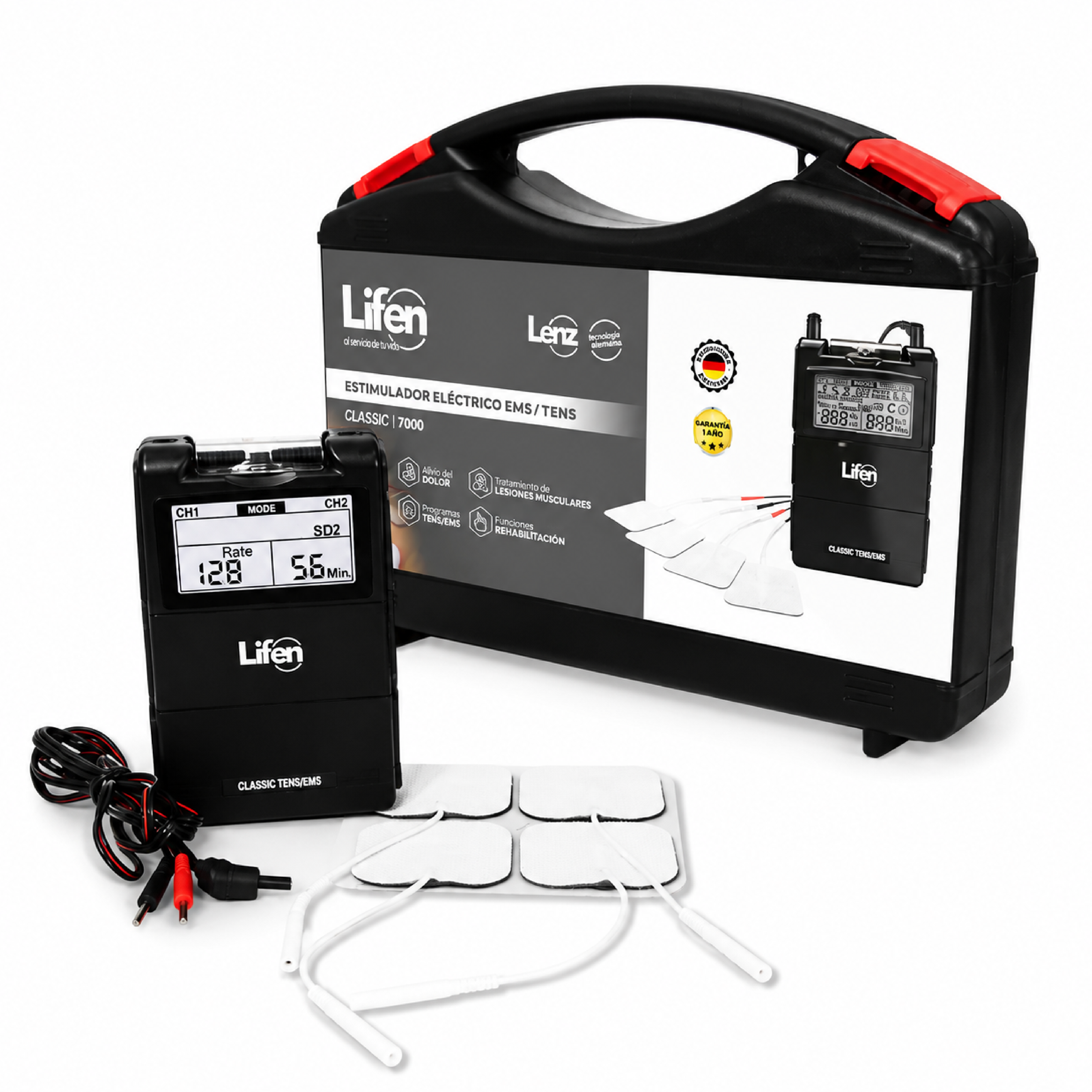 Estimulador Eléctrico Classic 7000 TENS/EMS - Lifen