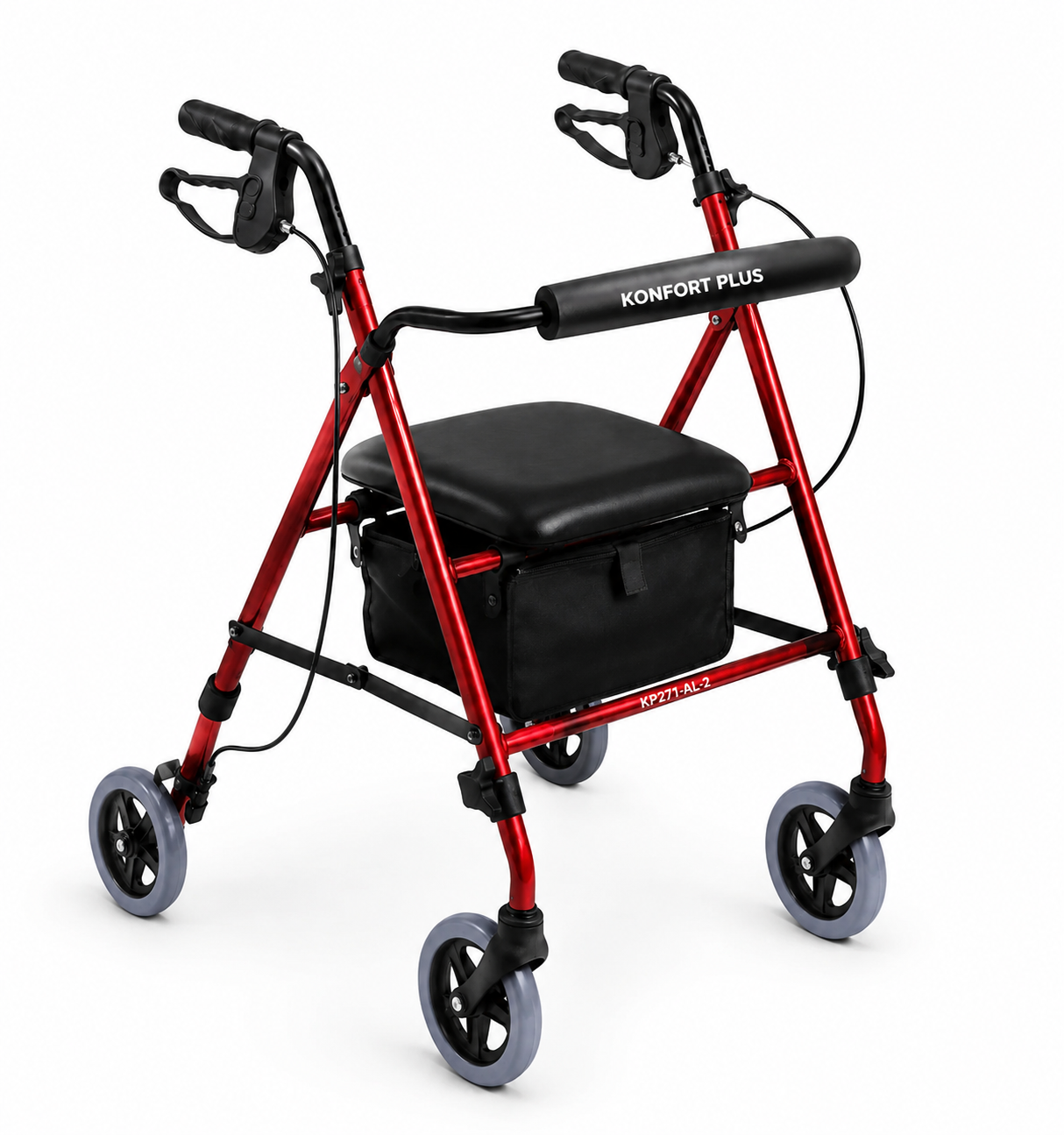 Caminador Rojo Ajustable Konfort Plus KP271-AL-2