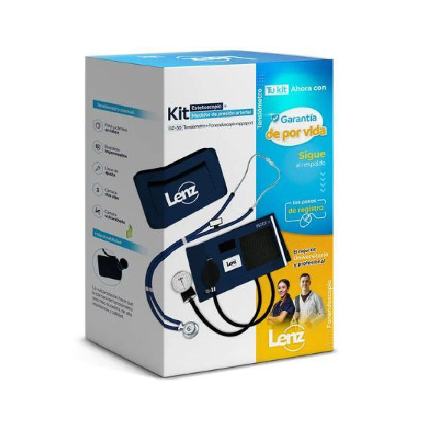 Kit De Tensiómetro Y Fonendoscopio Navy - Lenz
