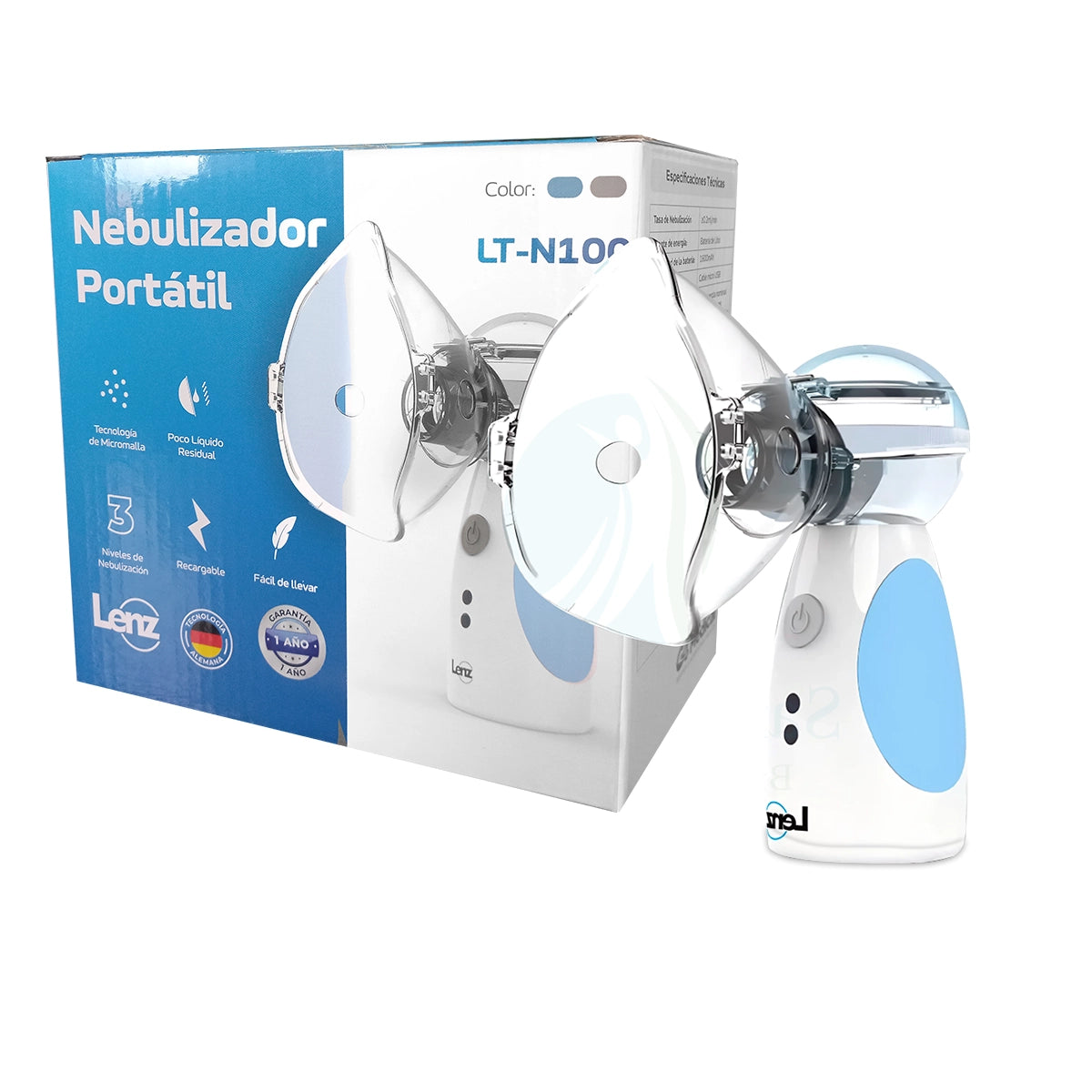 Micronebulizador Portátil LT-N100 - Lenz, Eficaz y Compacto