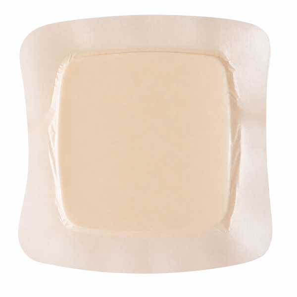 Aquacel Foam AG 21x21 cm unidad vendaje antibacteriano ConvaTec con tecnología de espuma absorbente y plata iónica para manejo avanzado de heridas.