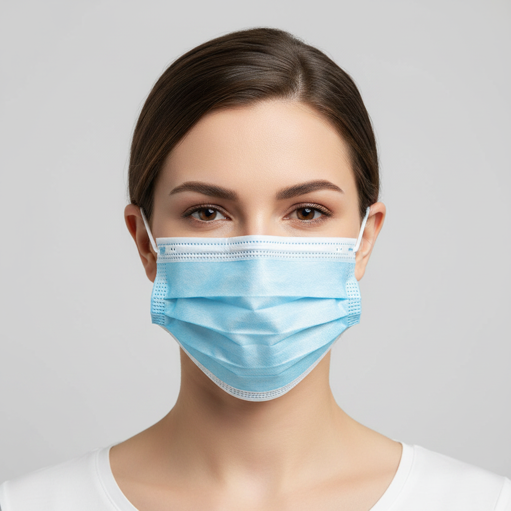 Tapaboca Azul Individual Cja 50 Und - Medical Supplies