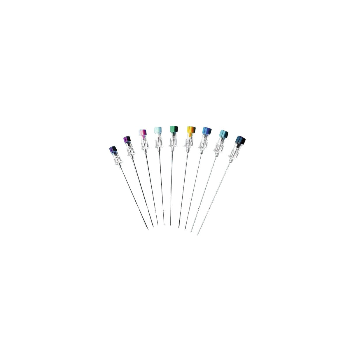 Aguja espinal B.D Quincke de 22G y 3.5 pulgadas, con diseño delgado y afilado, ideal para procedimientos médicos.