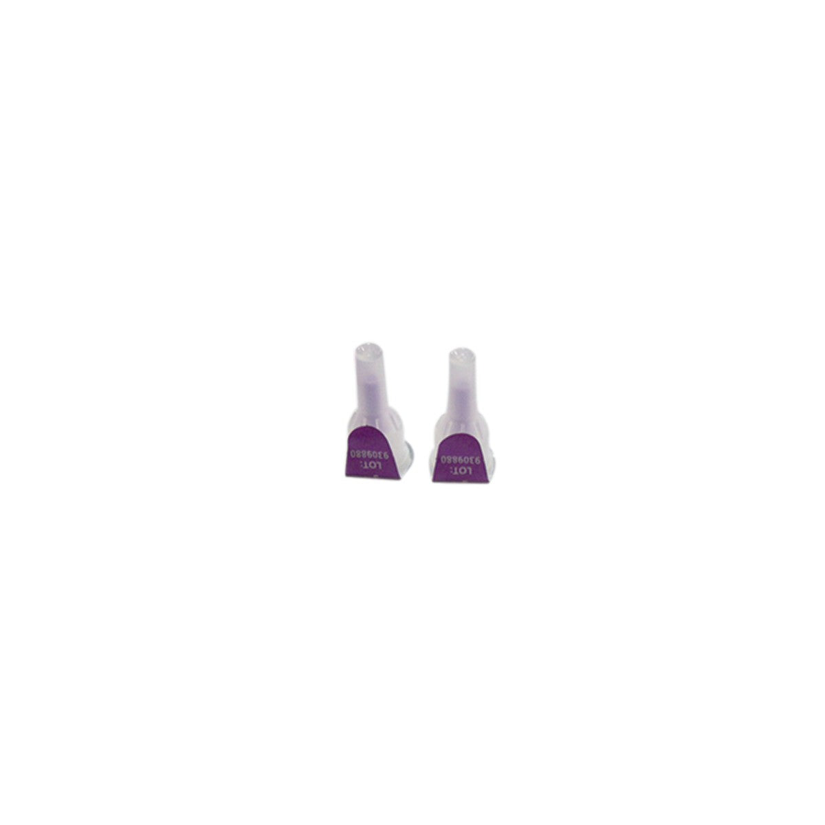 Agujas BD Ultra-Fine™ de acero inoxidable, siliconizadas, 4 mm, 32G, para administración subcutánea de insulina, en caja de 100 unidades.