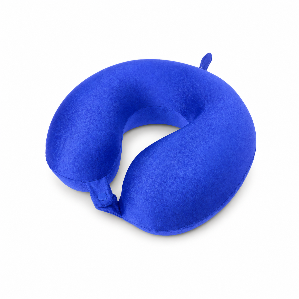 Almohada cervical de viaje Renueva en Memory Foam de 25 x 25 cm, diseñada para brindar soporte y comodidad al cuello durante los viajes.