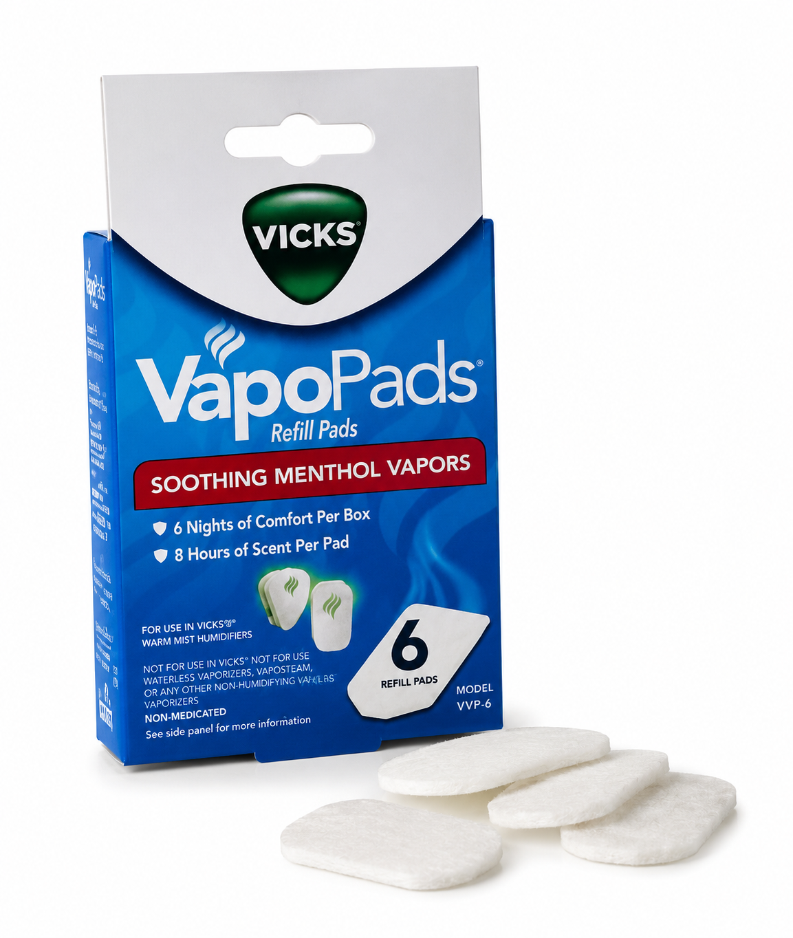 Almohadilla Repuesto Vapopads Vick Cja x 6 Und Ref.VVP-6