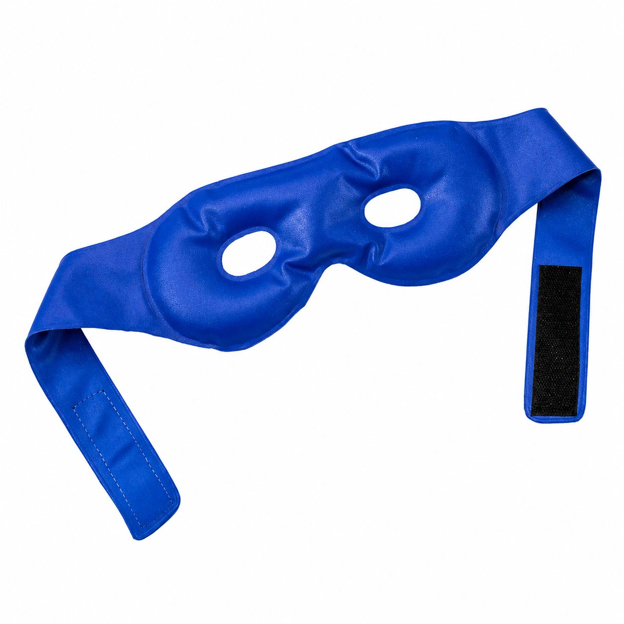 Antifaz frío para párpados azul con ajuste de velcro