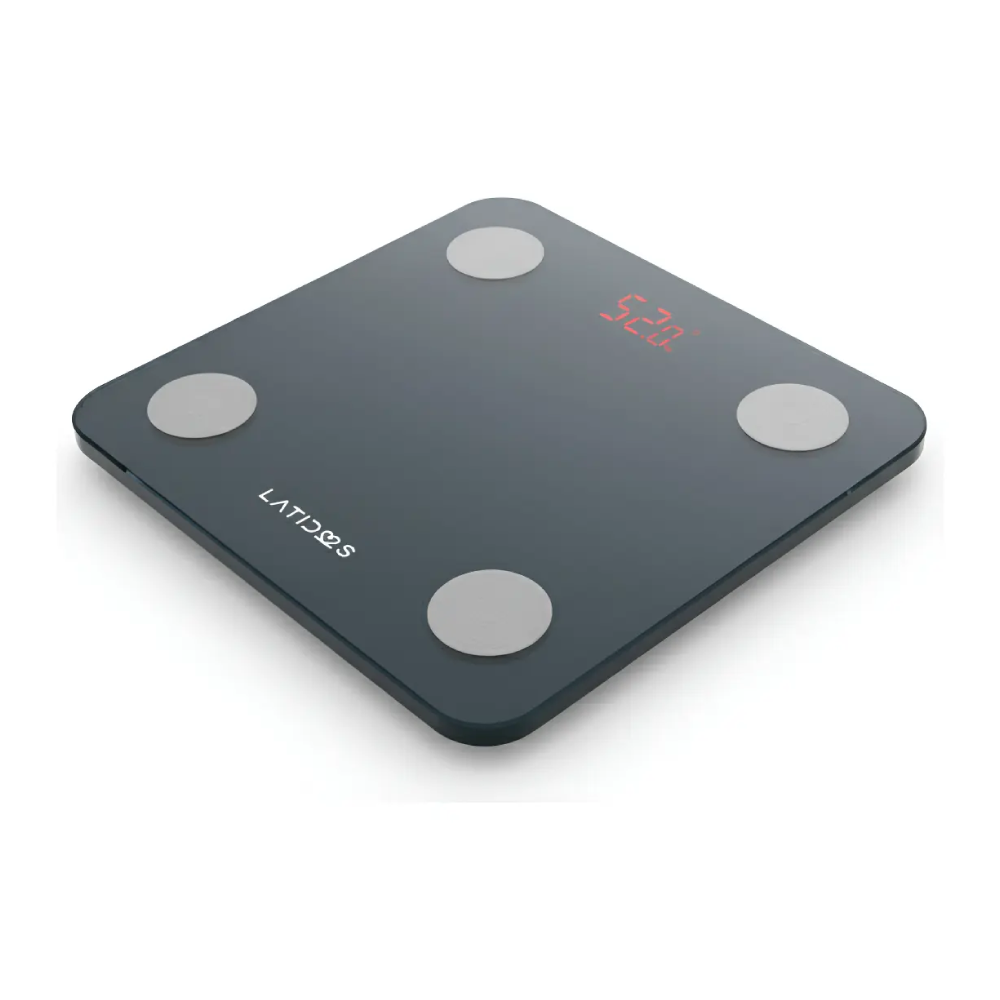 Balanza digital Bluetooth LTD-BD-260 para medición de grasa corporal y monitoreo de composición corporal con conectividad inteligente