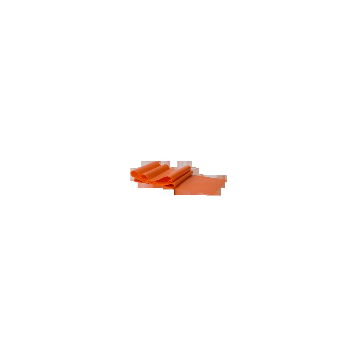 Bandas REP BAND de resistencia para ejercicio, disponibles en tres niveles: suave (naranja), medio (verde) y fuerte (azul), cada una de 1.5 m.