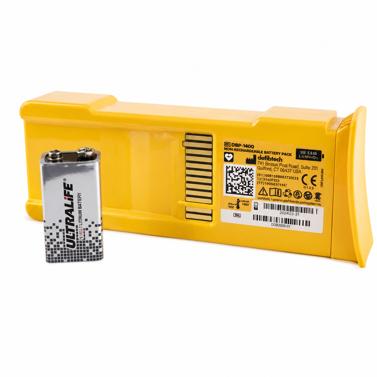Batería LitION DEA Lifeline Auto/DESA DBP-1400 Defibtech para desfibrilador externo automático.