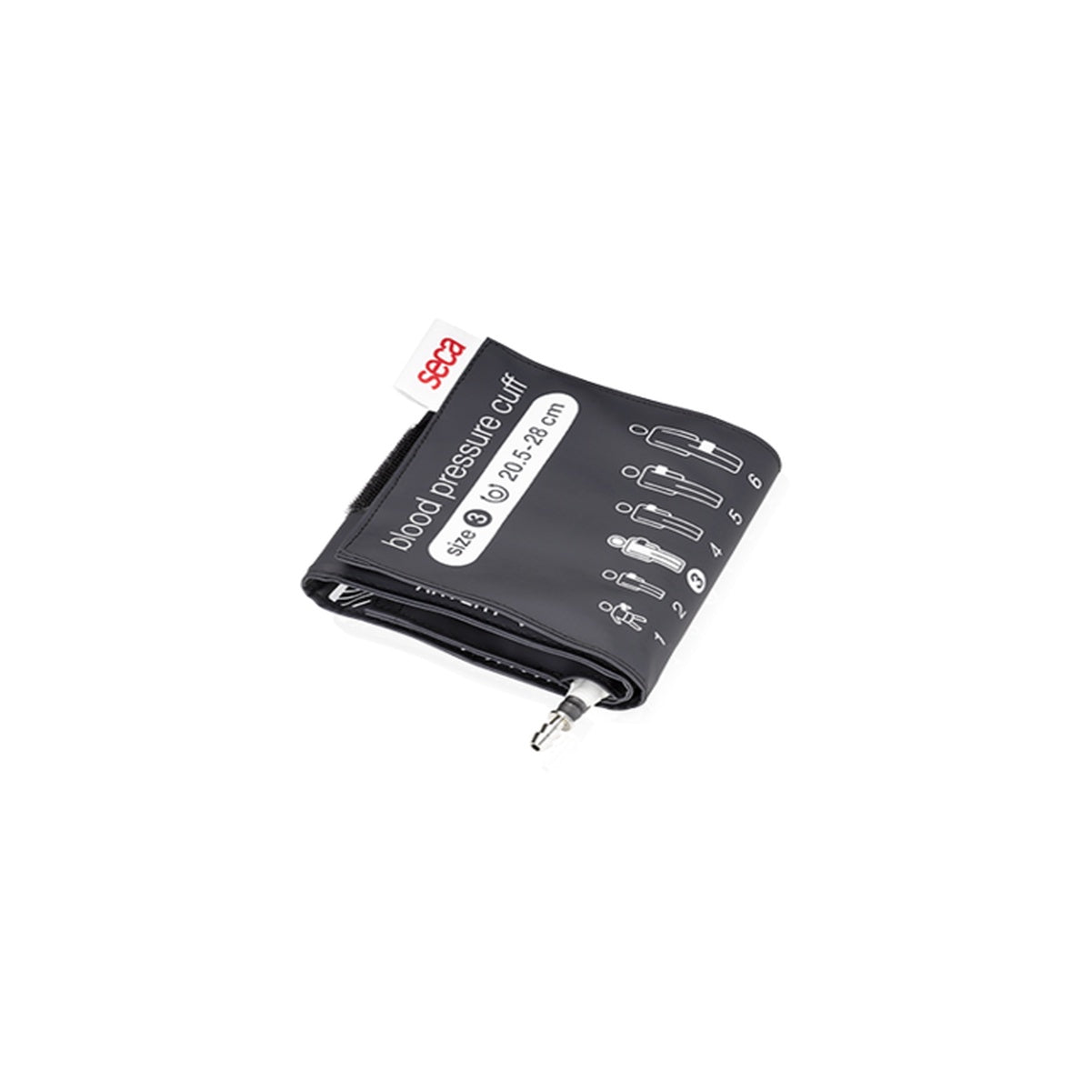 Brazalete de velcro para tensiómetro Seca C10, tamaño pediátrico, color azul, fabricado en mezcla de algodón, antialérgico y lavable.