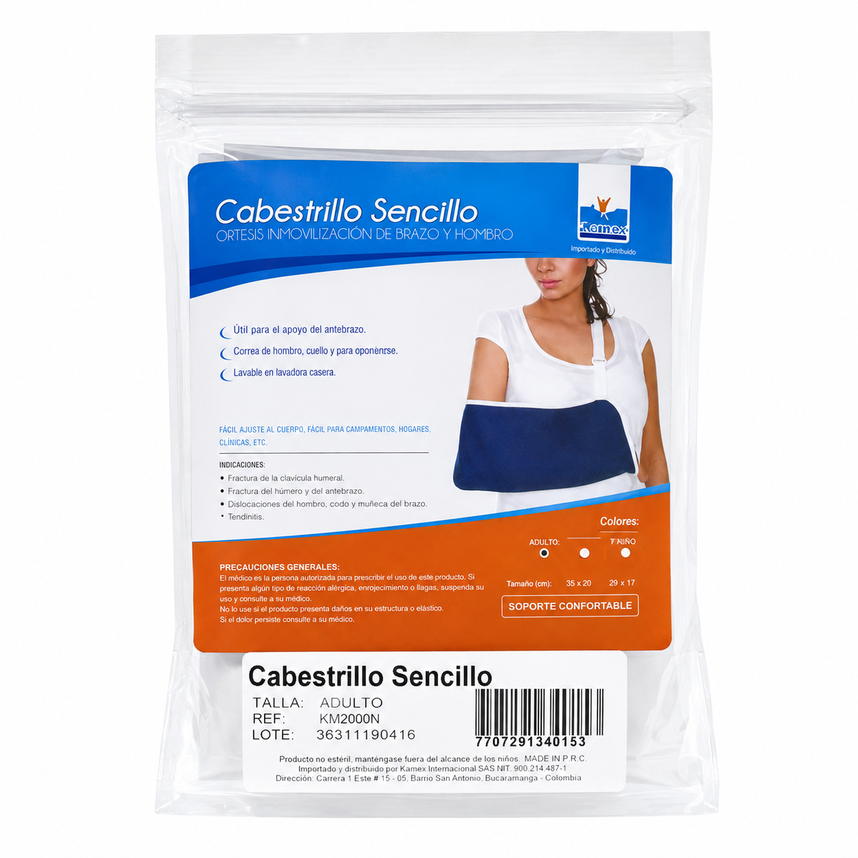 Cabestrillo Sencillo Adulto KM2000N - Soporte Confortable