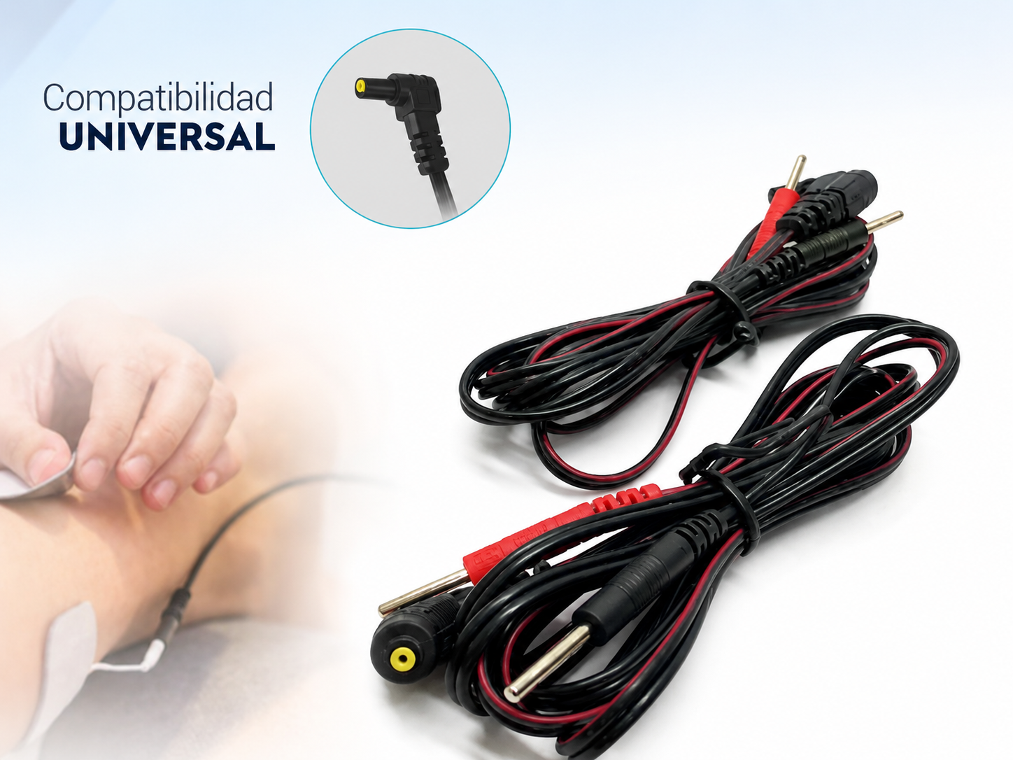 Cables Electrodos Estimulador TENS/EMS RW102 - Lenz Diagnostic
