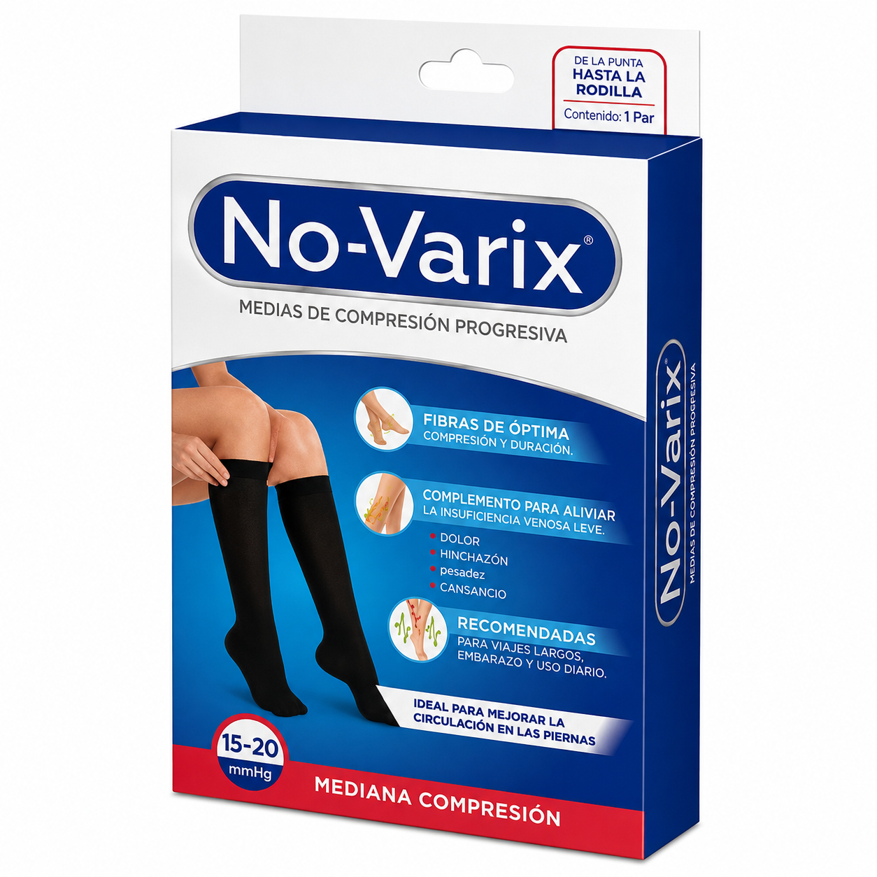 Calcetín No-Varix Medi Aj Negro Medium Ref. 10106613 - BSN