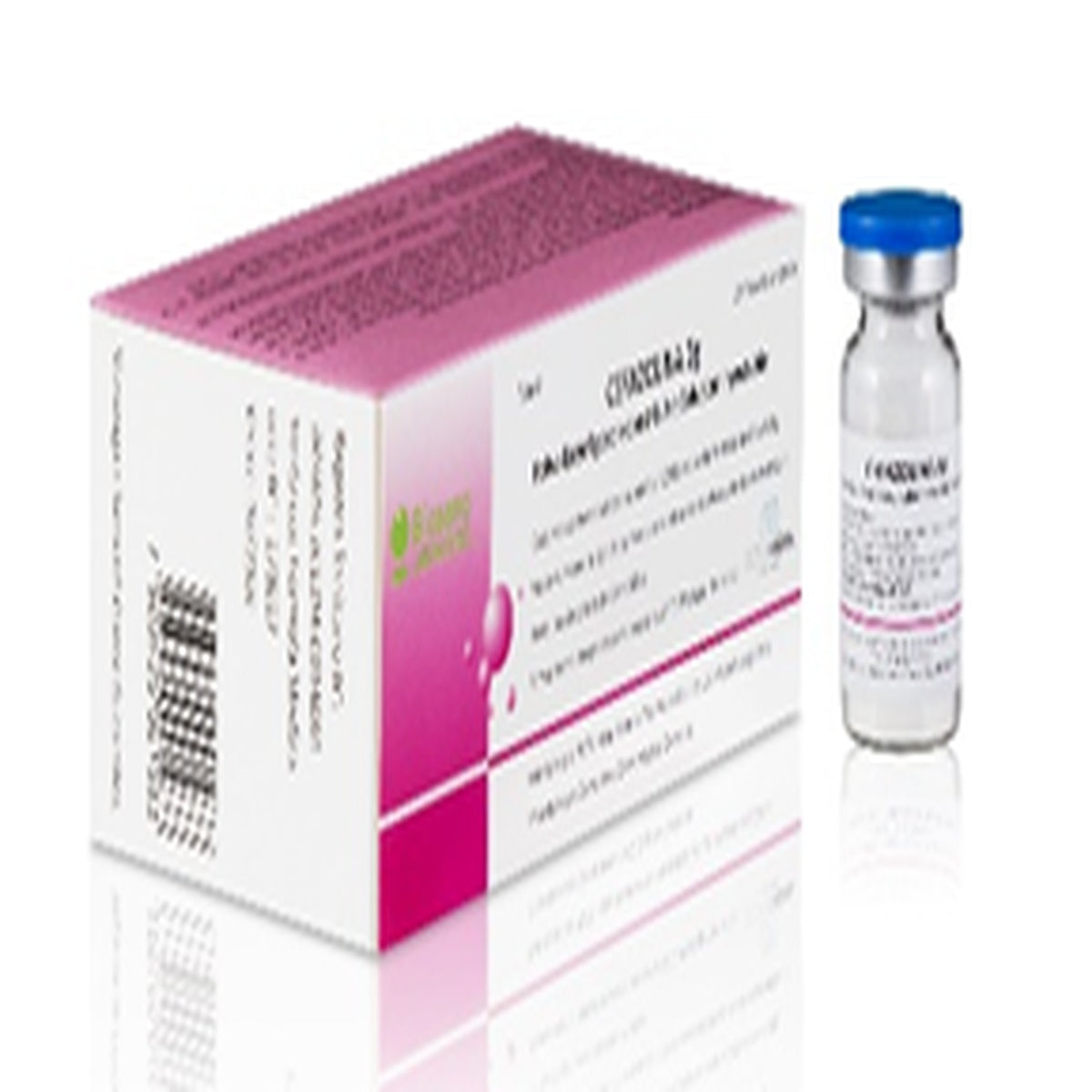 Cefazolina 1 g en vial de vidrio borosilicato, polvo estéril para reconstituir solución inyectable, presentado en caja de 10 unidades.