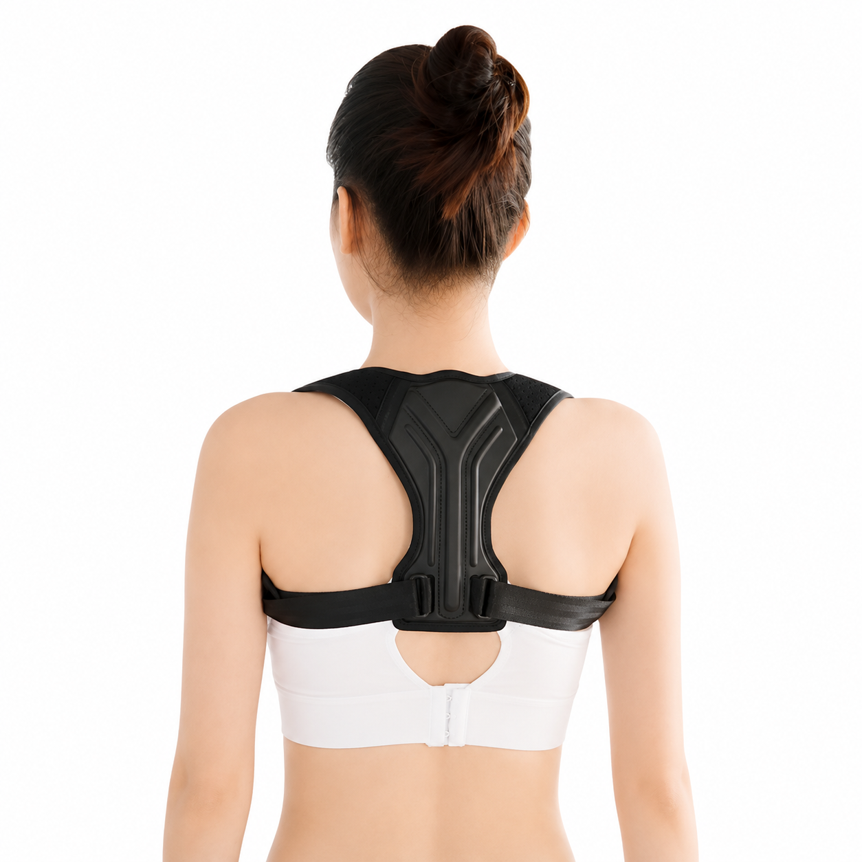 Chaleco corrector de postura Pura talla S-M, referencia 0590, ajustable y ergonómico para brindar soporte en espalda y hombros.