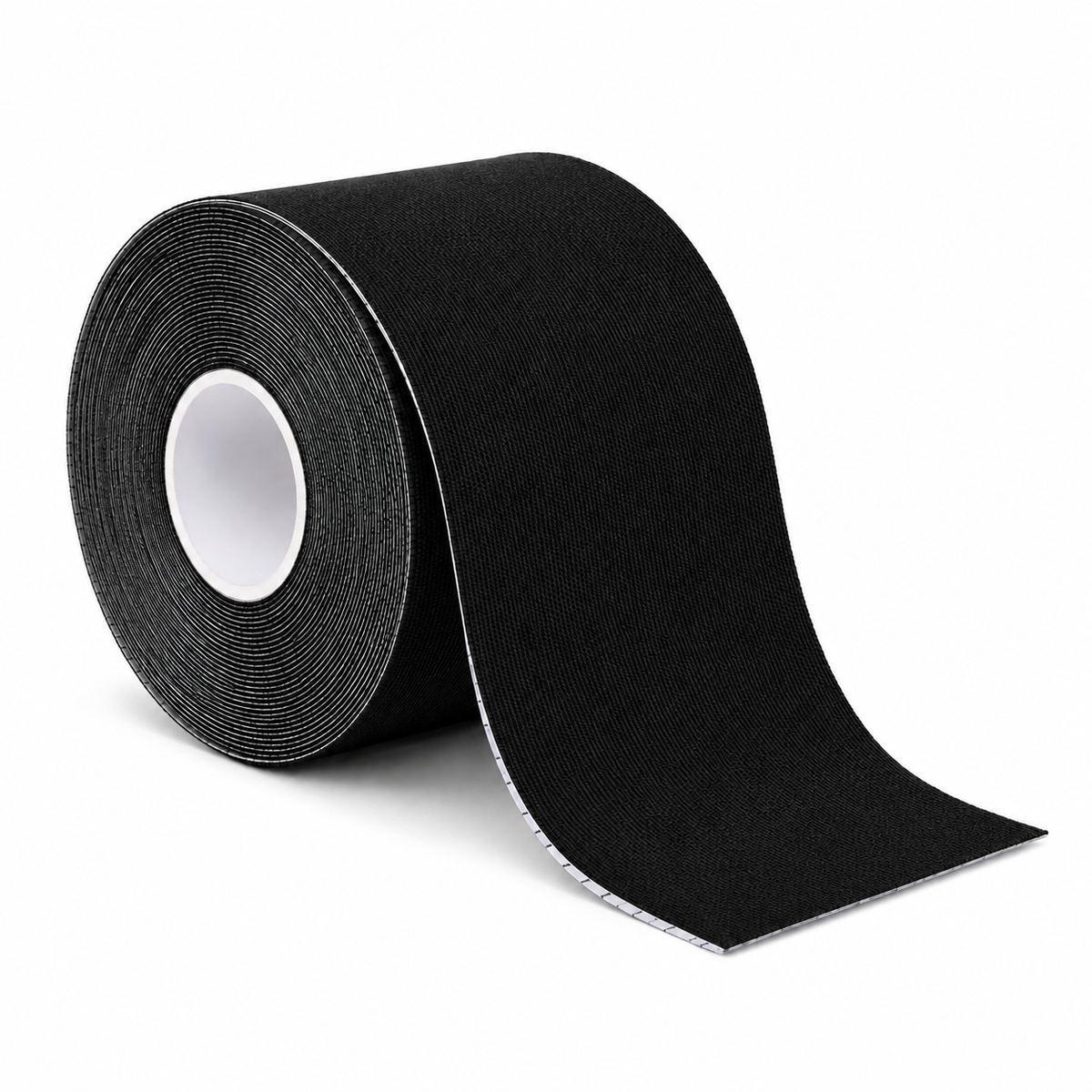 Cinta kinesiológica Kromia color negro de 5 metros, referencia 736086615999, diseñada para brindar soporte durante actividad física y rehabilitación.