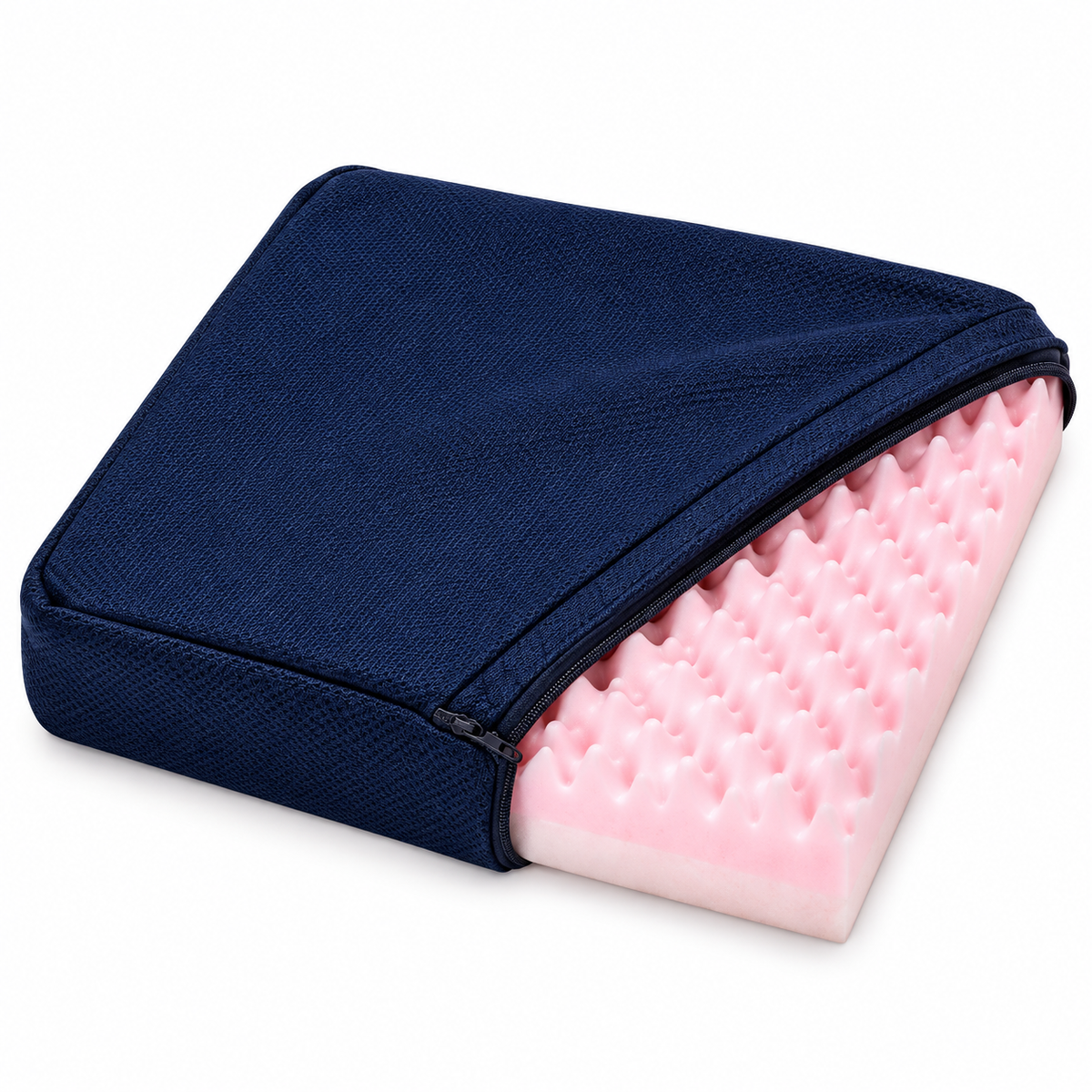 Cojín antiescaras Relax Time de 47 x 42 cm con diseño cuadrado, pensado para brindar soporte, comodidad y ayudar a distribuir la presión durante periodos prolongados sentado.