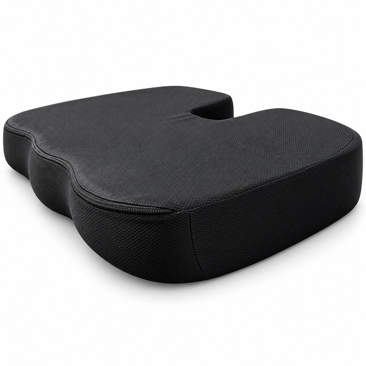 Cojín para coxis Renueva Mape en Memory Foam de 46 x 37 cm, diseñado para mejorar el confort durante la posición sentada.