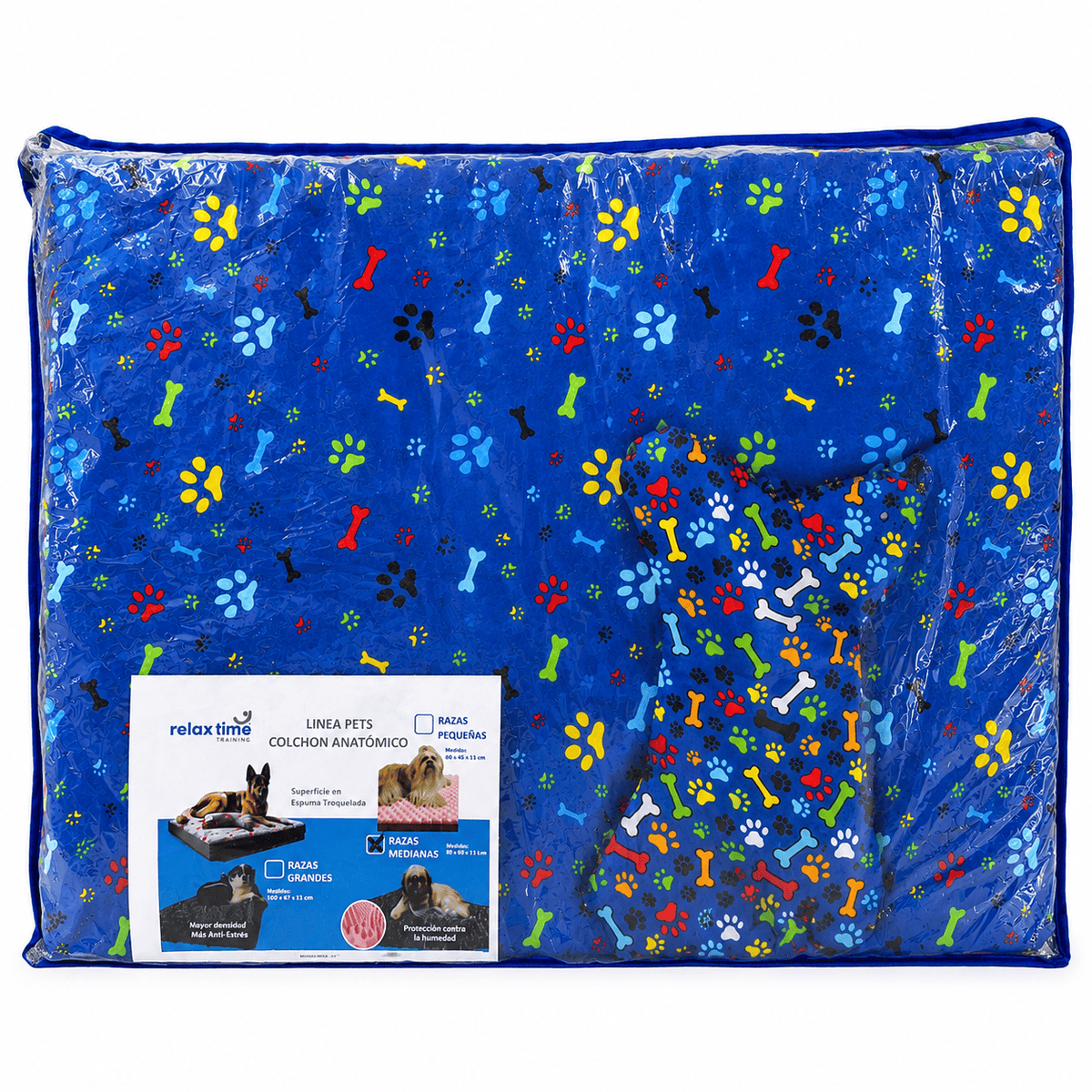 Colchón Anatómico Para Perros Medianos 80x60 cm - Relax Time