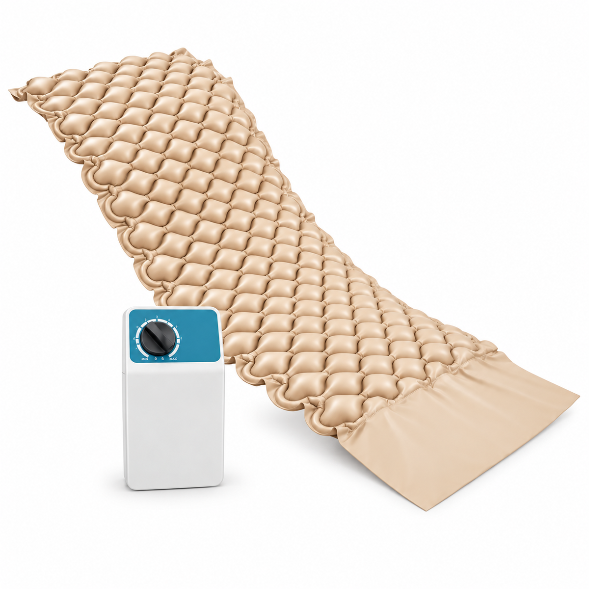 Colchón antiescaras Semp I Konfort Plus color beige, de 200 x 90 cm, diseñado para brindar comodidad y apoyo al usuario.