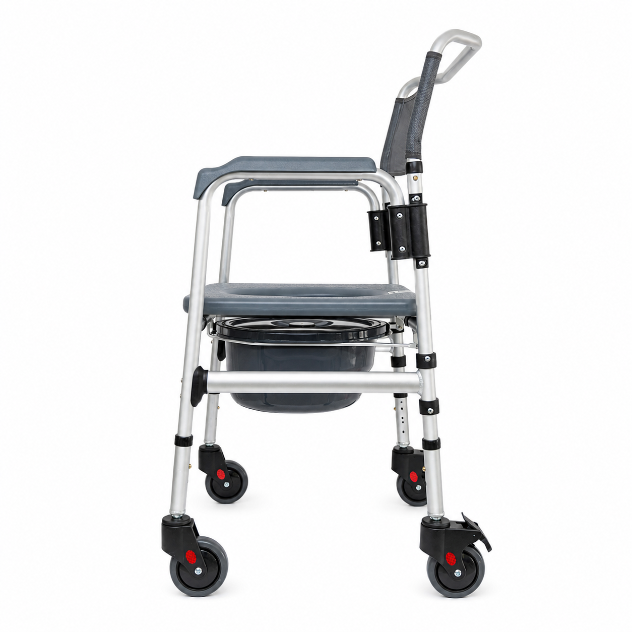 Cómodo plegable con recipiente removible 44 cm Konfort Plus ideal para pacientes en casa o clínica
