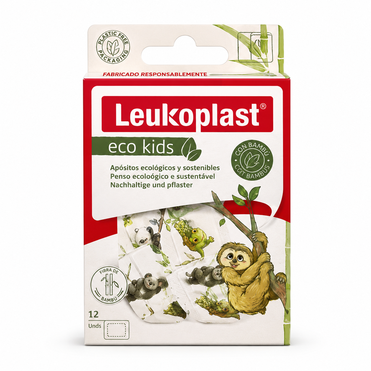 Curas Leukoplast Eco Kids Animales 12 Und Ref.72765-04