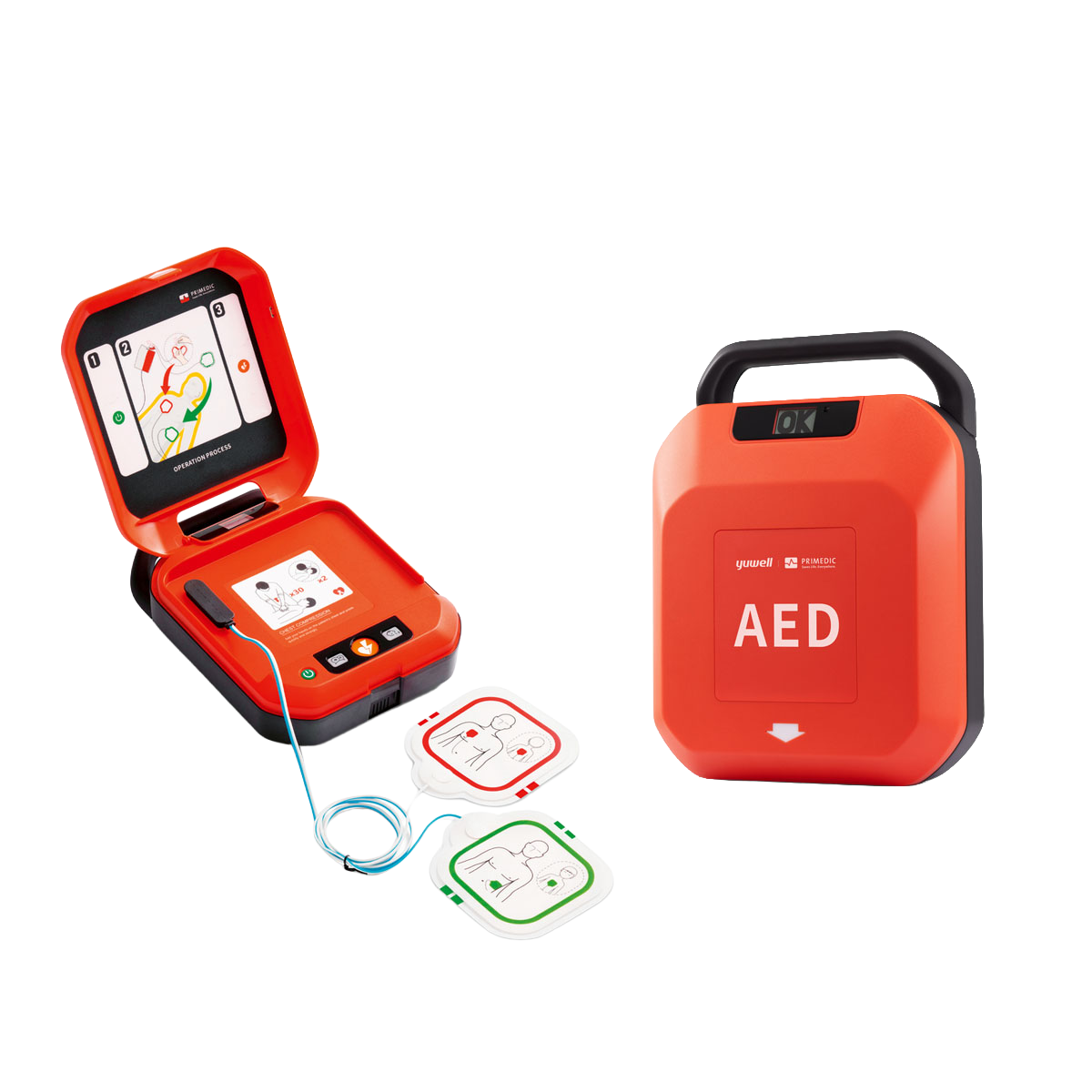 Desfibrilador Automático Primedic HeartSave YA DEA Electrodos Estándar