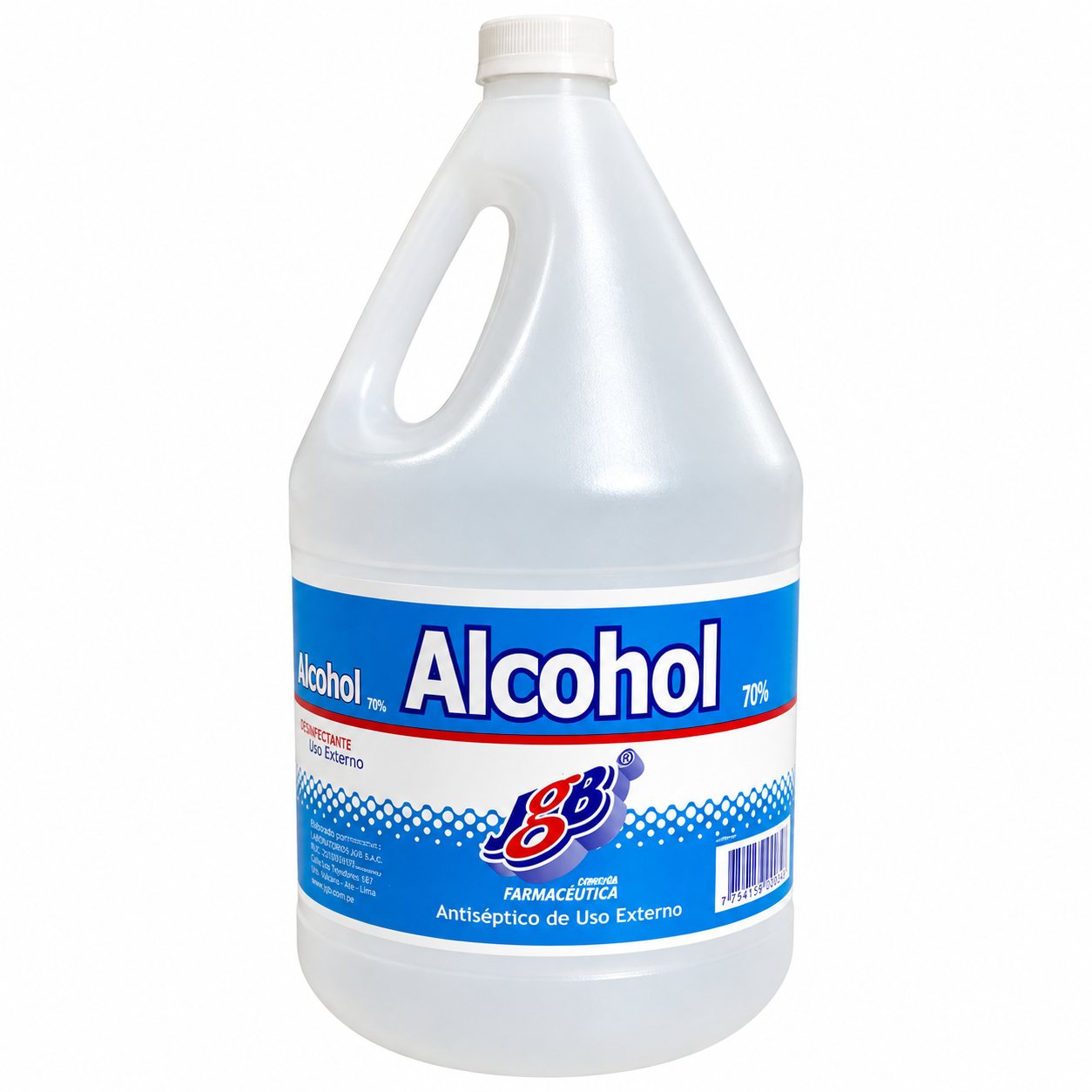 Alcohol 70% JGB Galón 3800 ml Desinfectante Antibacterial