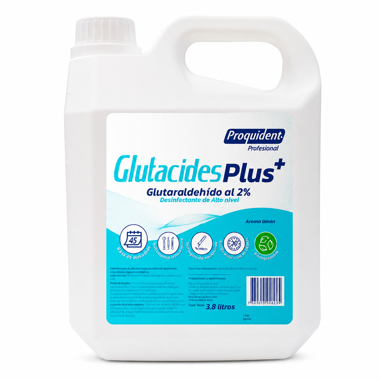 Glutacides PLUS+ Desinfectante 3.8L Limon Proquident